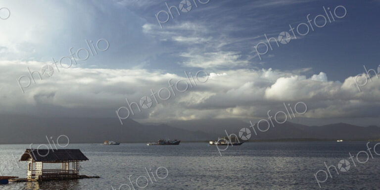 Cargo Ships In Bay