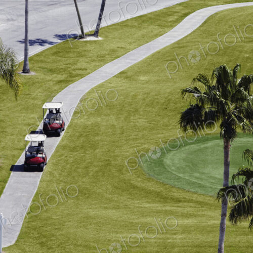 Carts on a Golf Course Carts on a Golf Course
