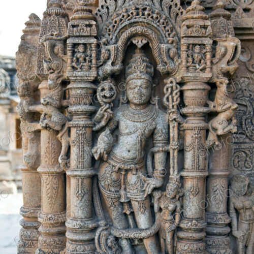Carving at Sas-Bahu Temple at Eklingji
