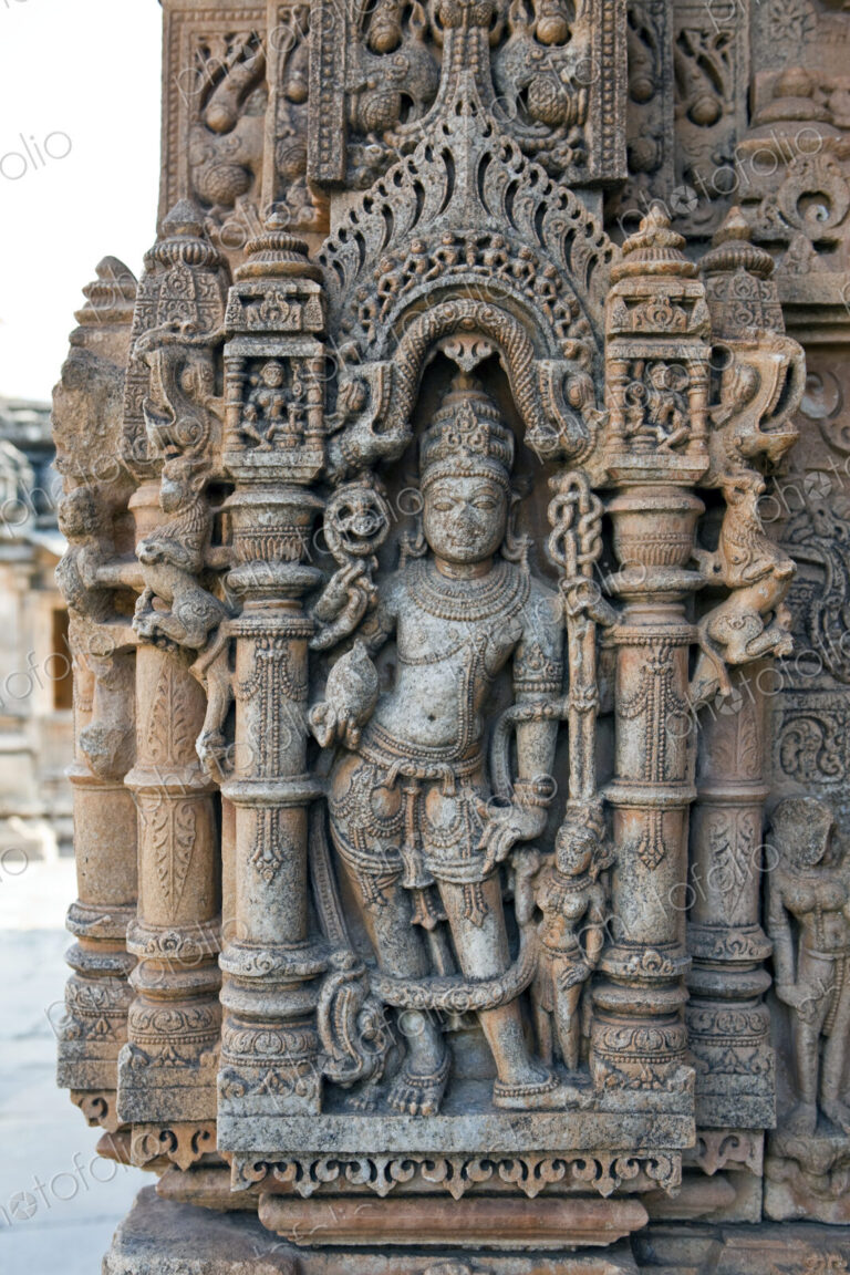 Carving at Sas-Bahu Temple at Eklingji