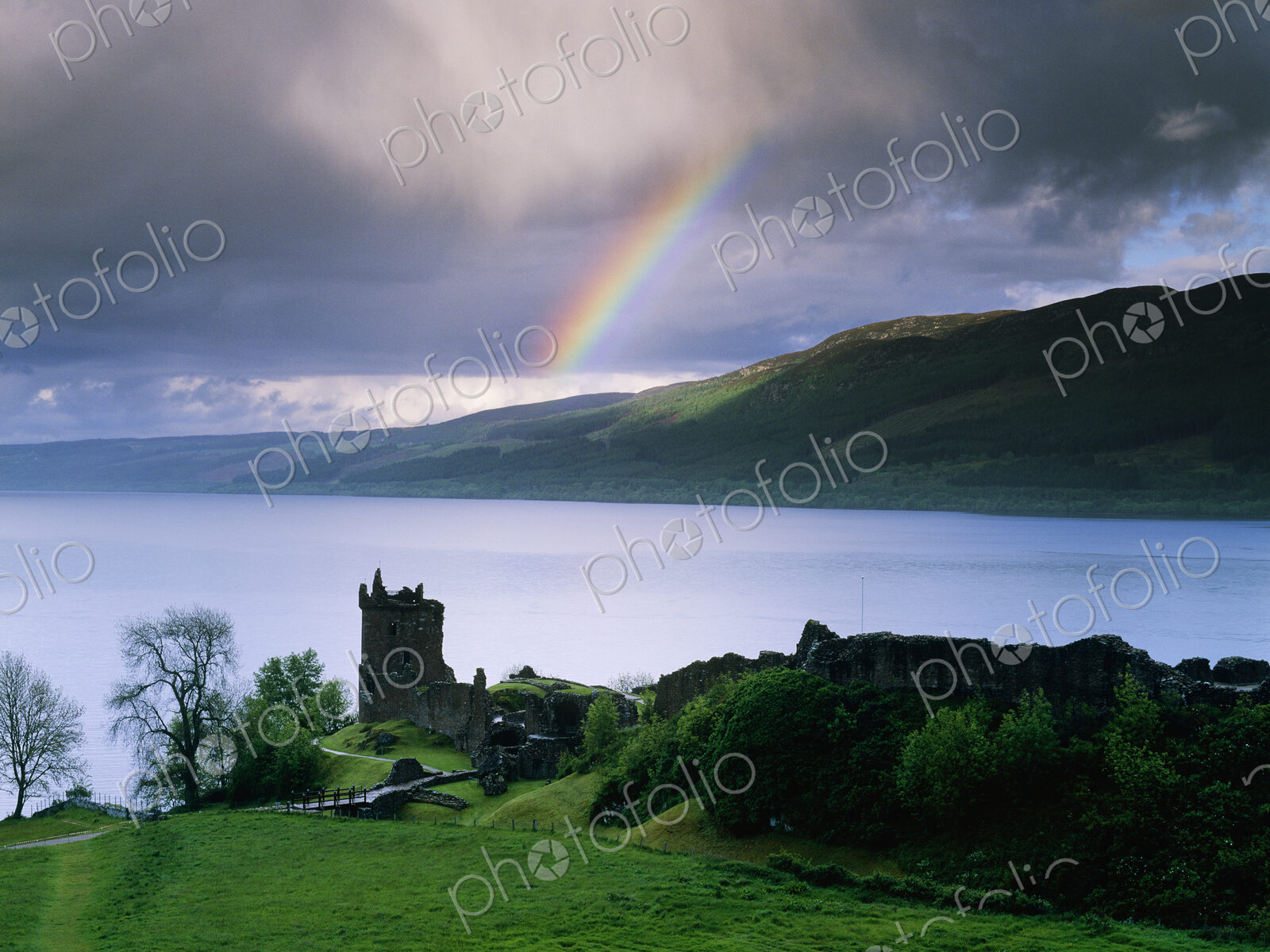Castle Urquhart on the Shore of Loch Ness