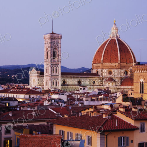 Cathedral Dome of Santa Maria del Fiore at Dusk Cathedral Dome of Santa Maria del Fiore at Dusk