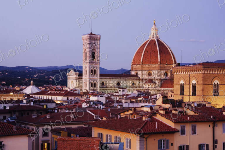 Cathedral Dome of Santa Maria del Fiore at Dusk