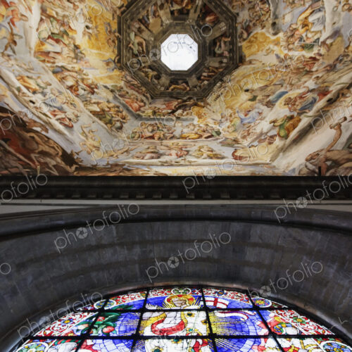 Ceiling and Stained Glass Window Ceiling and Stained Glass Window