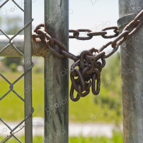 Chained Park Gate