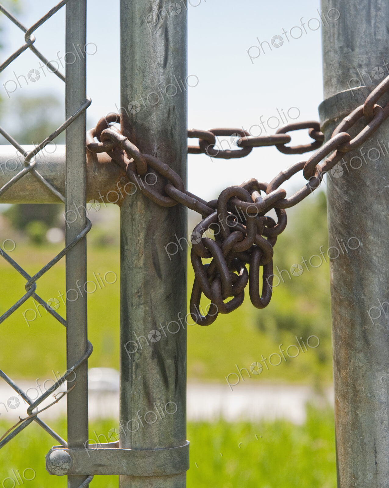 Chained Park Gate