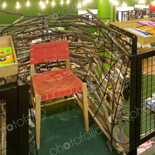 Chair in a Bookstore