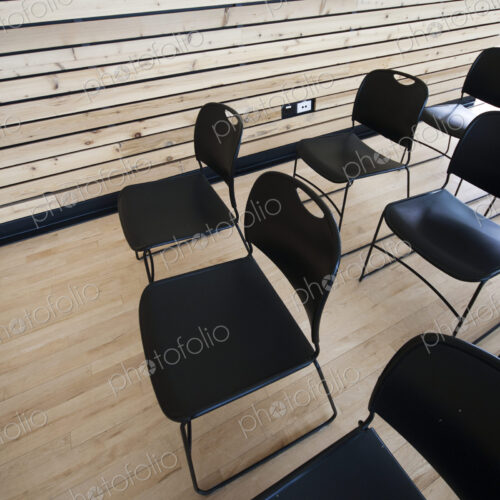 Chairs in an Auditorium Chairs in an Auditorium