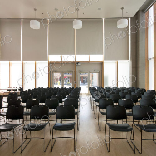 Chairs in empty room