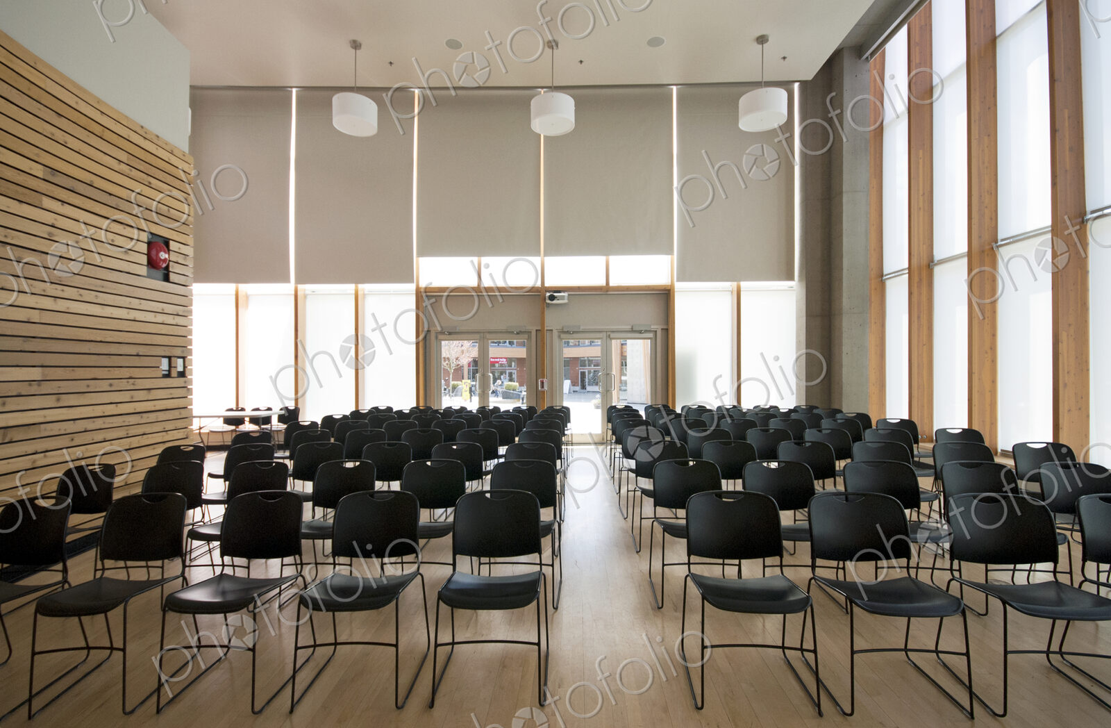 Chairs in empty room