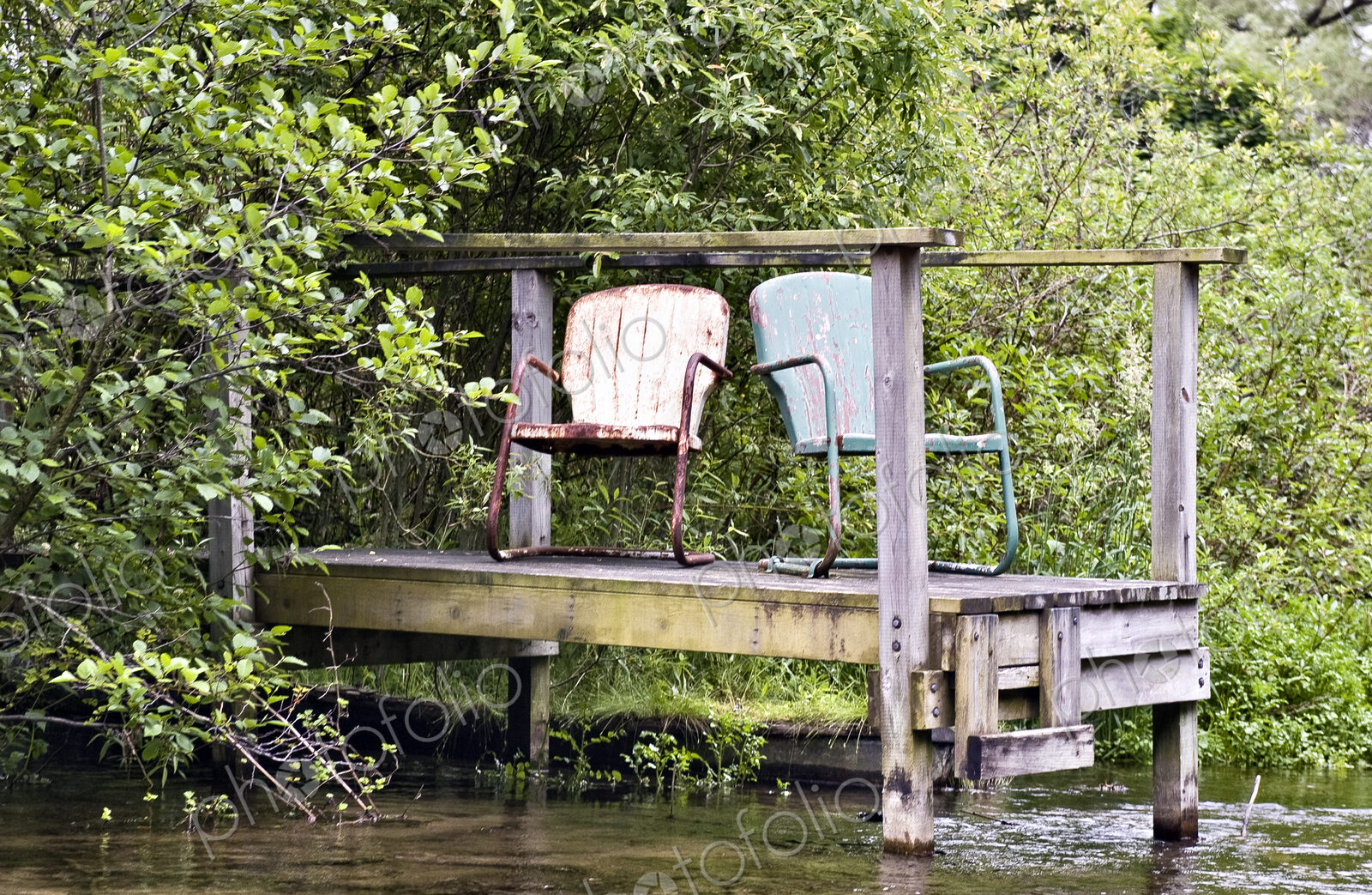 Chairs on a Dock