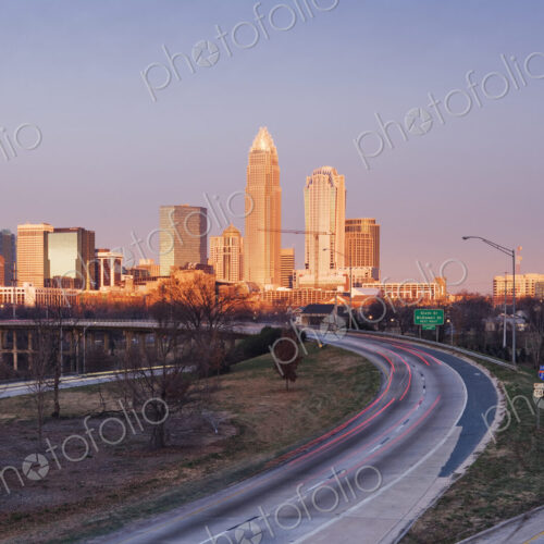 Charlotte Skyline at Sunrise