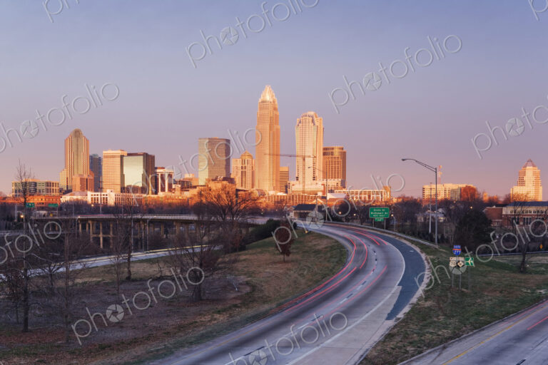 Charlotte Skyline at Sunrise