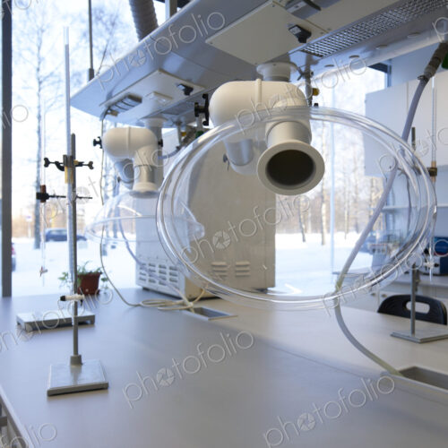 Chemistry laboratory at a university chemistry department .