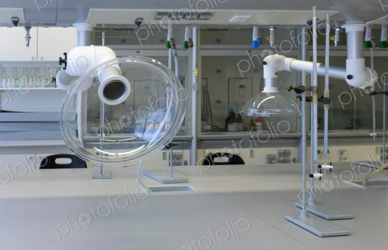 Chemistry laboratory at a university chemistry department .