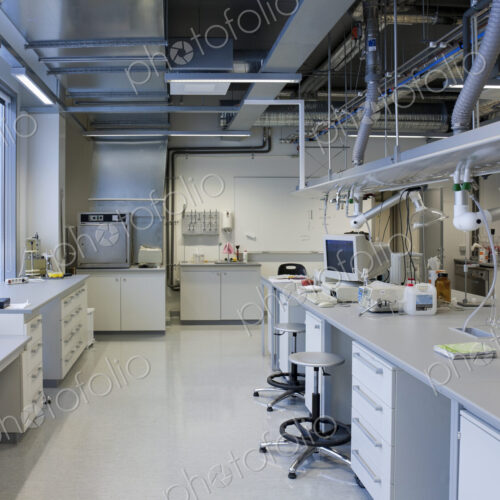 Chemistry laboratory at a university chemistry department .