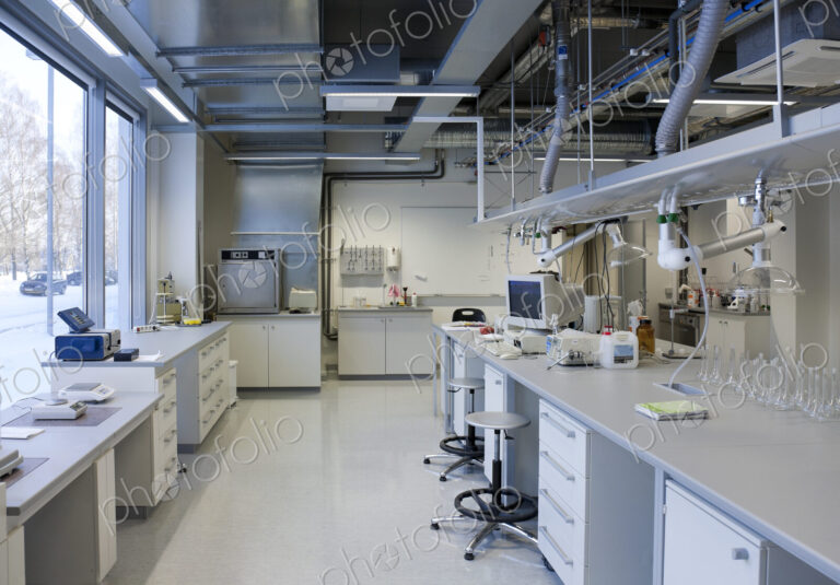 Chemistry laboratory at a university chemistry department .