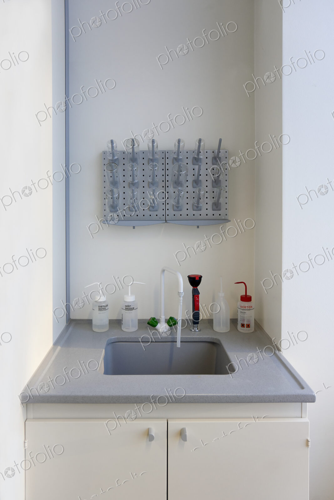 Chemistry laboratory at a university chemistry department .