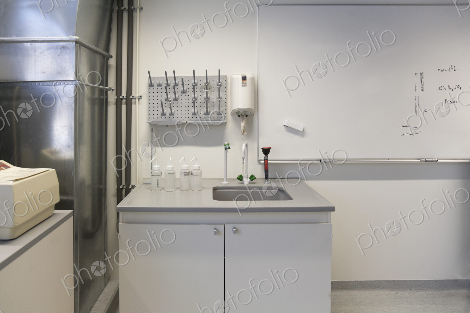 Chemistry laboratory at a university chemistry department .