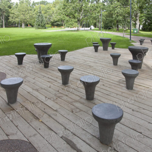 Chess Tables at a Park