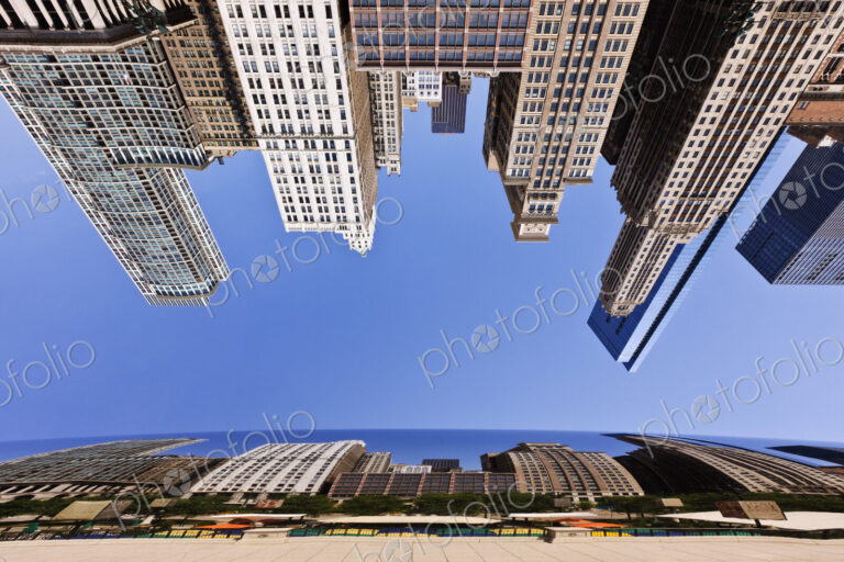 Chicago Buildings Reflected in the Bean