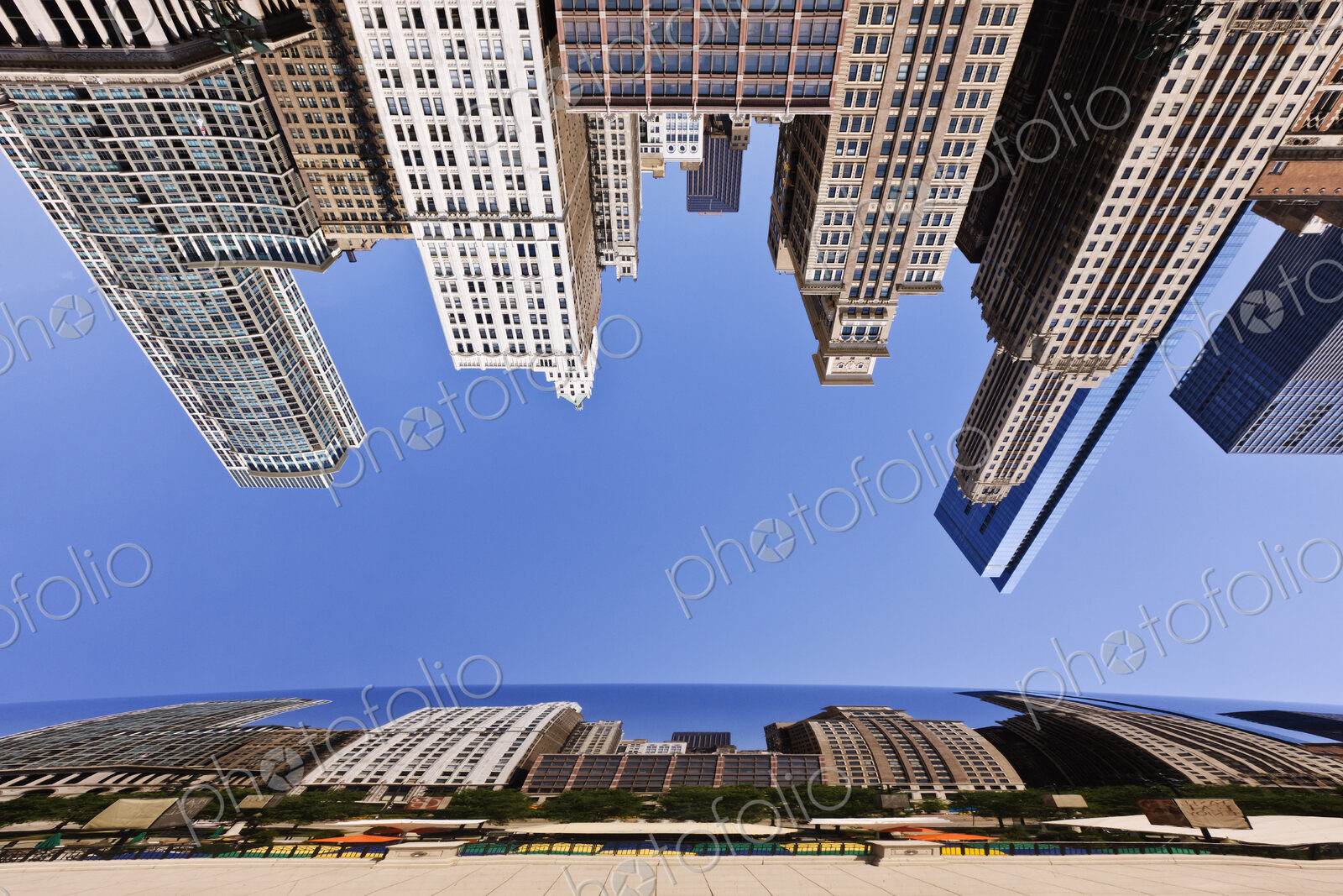 Chicago Buildings Reflected in the Bean