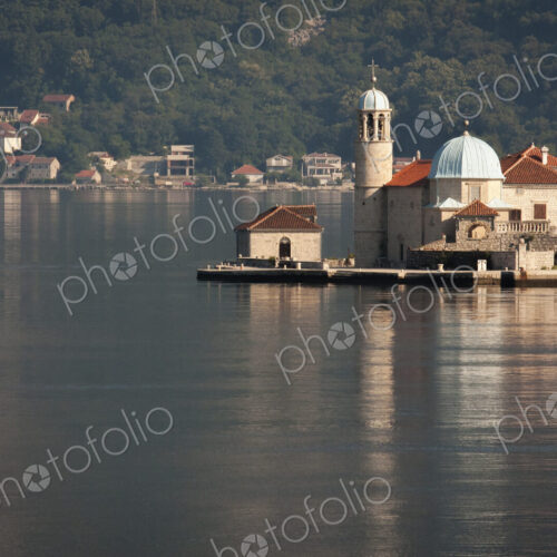 Church on an island in the Bay of Kotor in Montenegro. Church on an island in the Bay of Kotor in Montenegro.