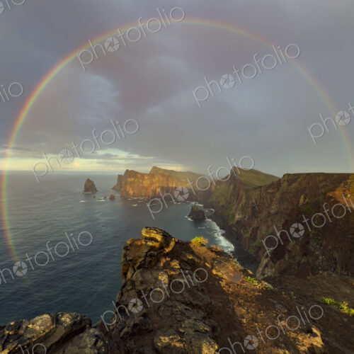 Circle Rainbow at Sunset from Miradouro de Sao Lorenzo, Funchal Circle Rainbow at Sunset from Miradouro de Sao Lorenzo, Funchal