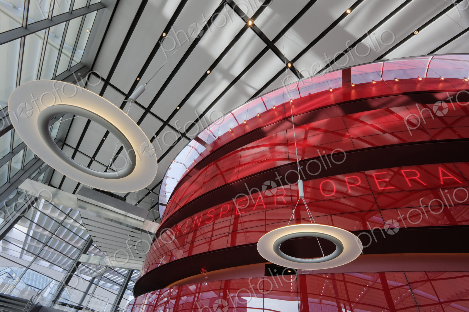 Circular Foyer of the Winspear Opera House