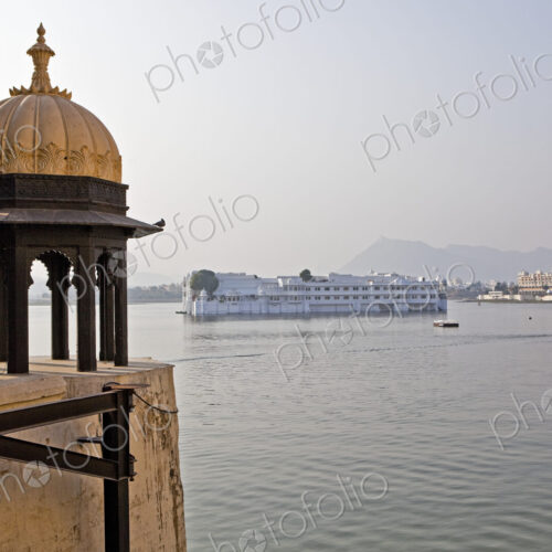 City Palace Dome and Lake Pichola City Palace Dome and Lake Pichola