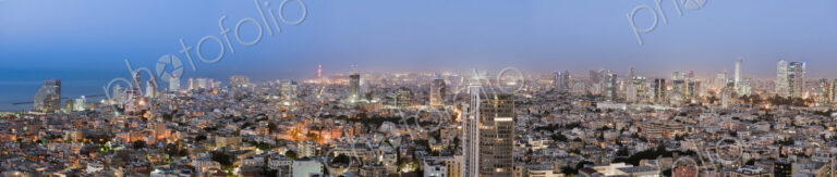 City Skyline At Night