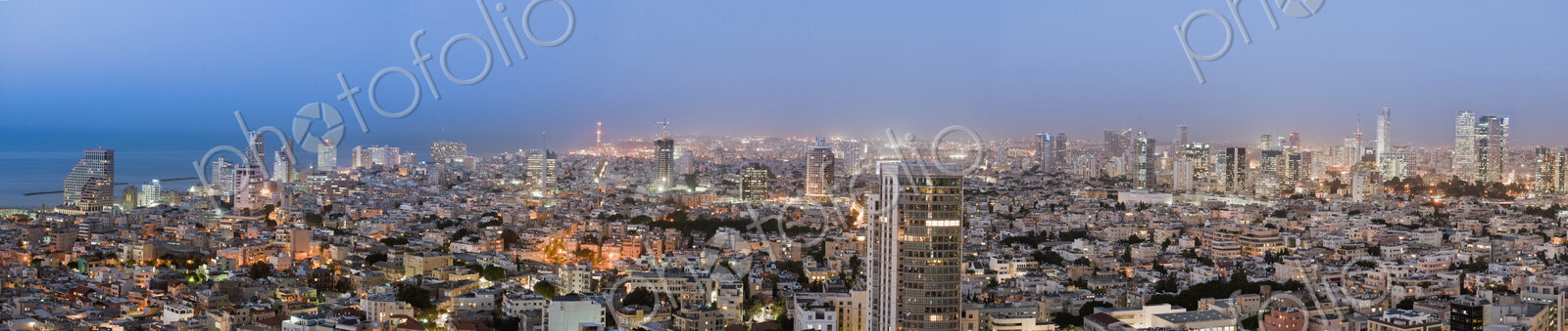 City Skyline At Night