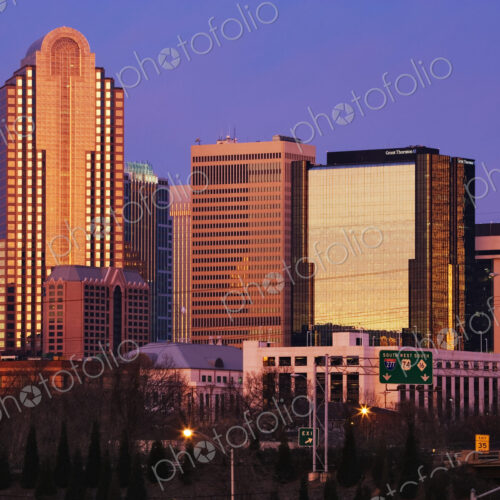 City Skyline at Dusk City Skyline at Dusk