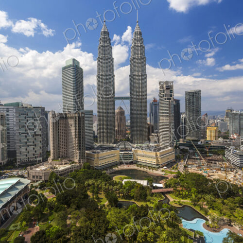 Cityscape of Kuala Lumpur with the Petronas Towers in the distance, Malaysia. Cityscape of Kuala Lumpur with the Petronas Towers in the distance, Malaysia.