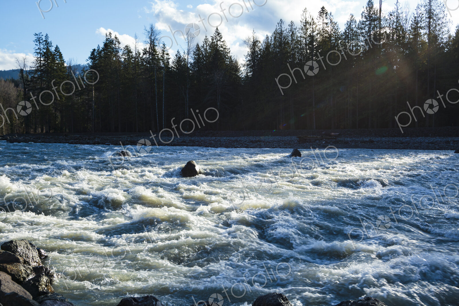 Class 2 River, Elwha River, Port Angeles, WA USA