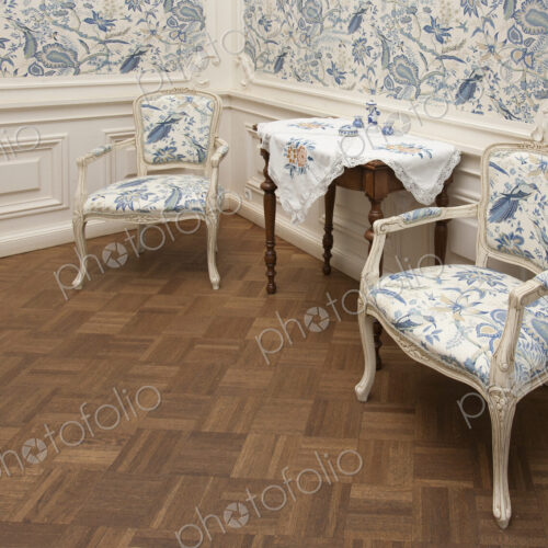 Classic Armchairs and a Side Table
