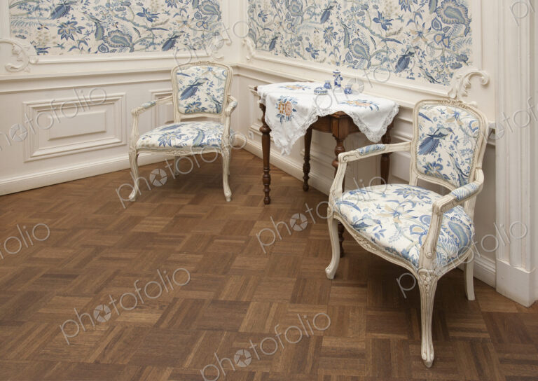 Classic Armchairs and a Side Table