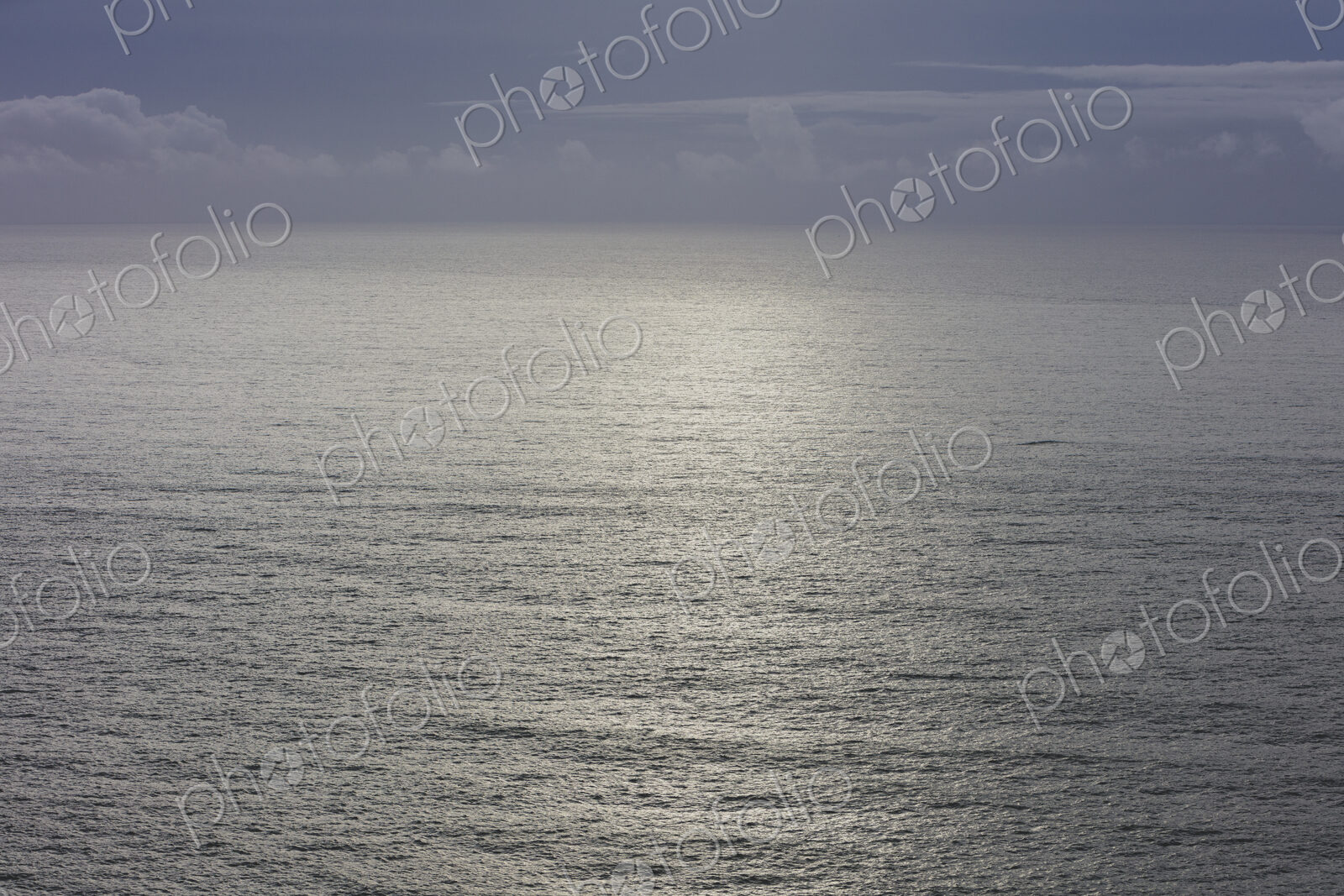 Clearing storm over vast ocean at dusk, Oregon