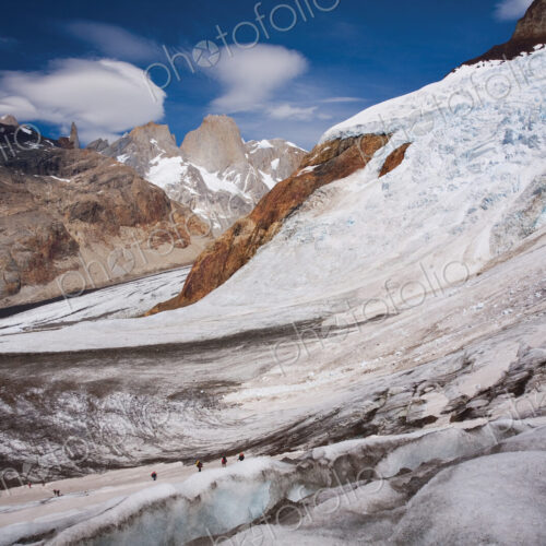 Climbers on a glacier in Los Glaciares National Park, Argentina Climbers on a glacier in Los Glaciares National Park, Argentina