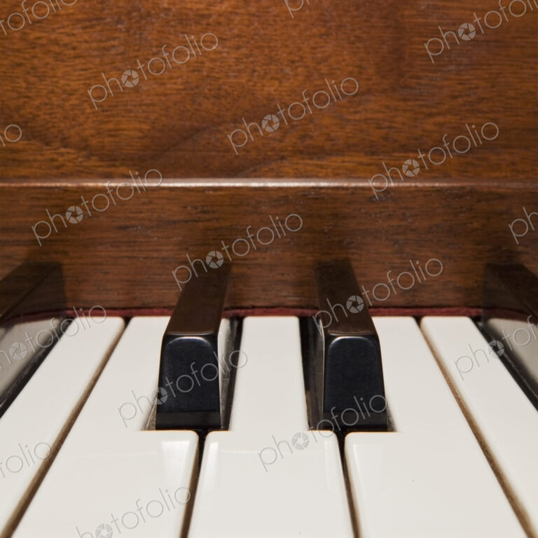 Close up of a piano in a home in Thousand Oaks, California,USA.