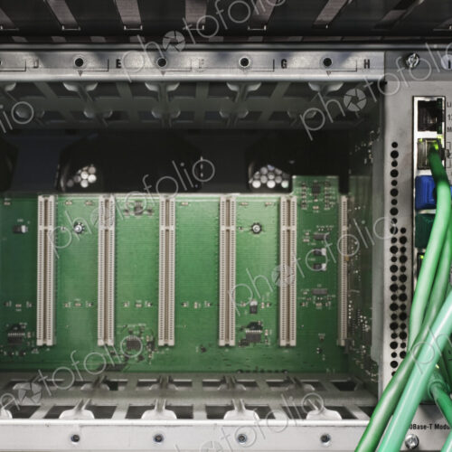 Close up of computer cords
