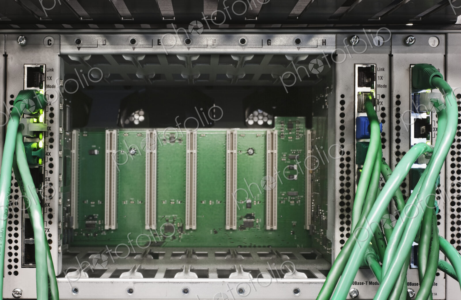 Close up of computer cords