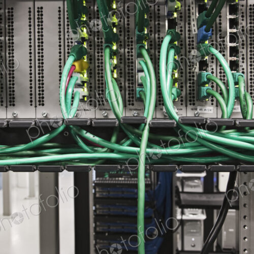 Close up of computer cords