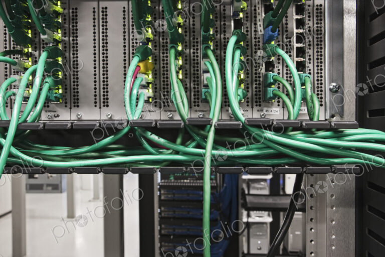 Close up of computer cords