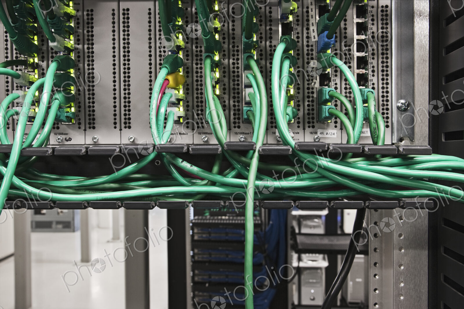Close up of computer cords