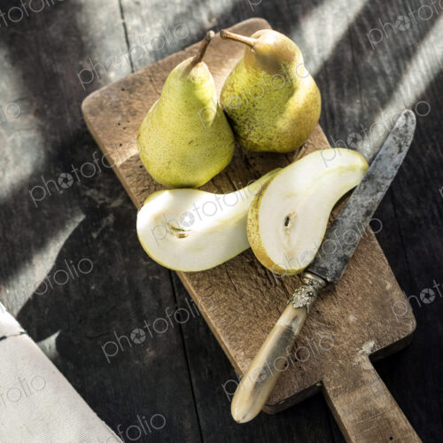 Close up of fresh sliced pears Close up of fresh sliced pears
