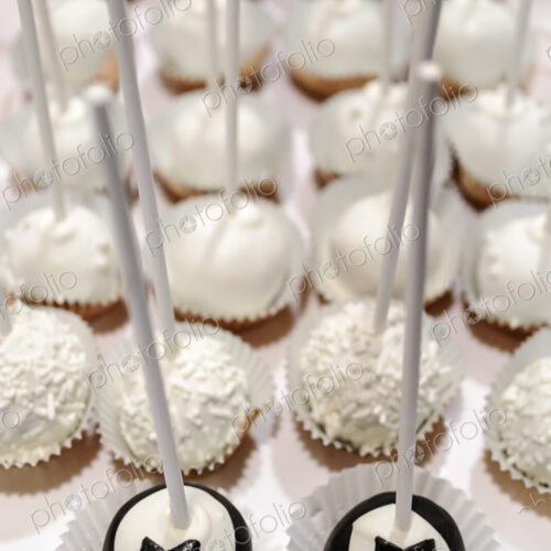 Close up of groom cake pops at same sex wedding Close up of groom cake pops at same sex wedding