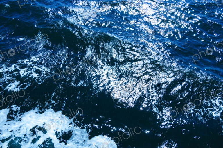 Close-up of ocean waves and swell, Puget Sound, Seattle, WA USA