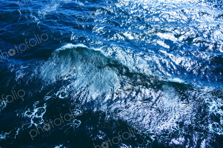 Close-up of ocean waves and swell, Puget Sound, Seattle, WA USA