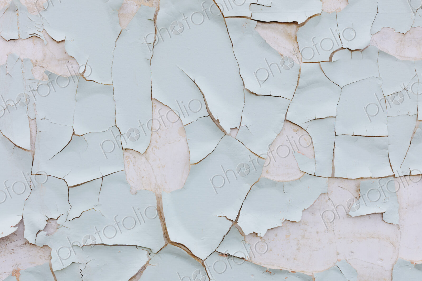 Close up of peeling paint on wall